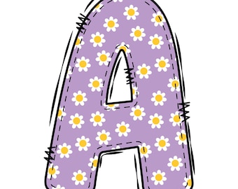 Happy Smiley Letters PNG Set 3: Playful Doodle Alphabet Clipart for Crafts 36 PNG