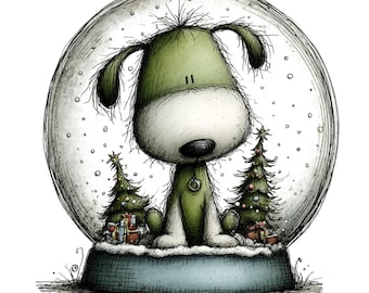 Whimsical Christmas Dogs Clipart – Cute Holiday Pet PNG Bundle (Digital Download, Commercial Use) 38 PNG