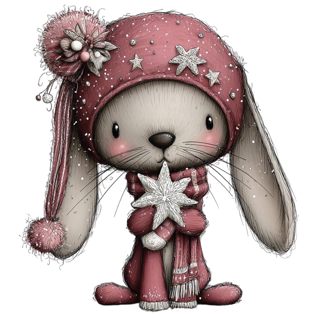 Sweet Christmas Animals PNG Bundle – Cute Festive Clipart Set (instant ...