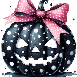 Różowa kokietka, Halloween, grafika: PNG, do użytku komercyjnego (pobieranie cyfrowe) 19 PNG