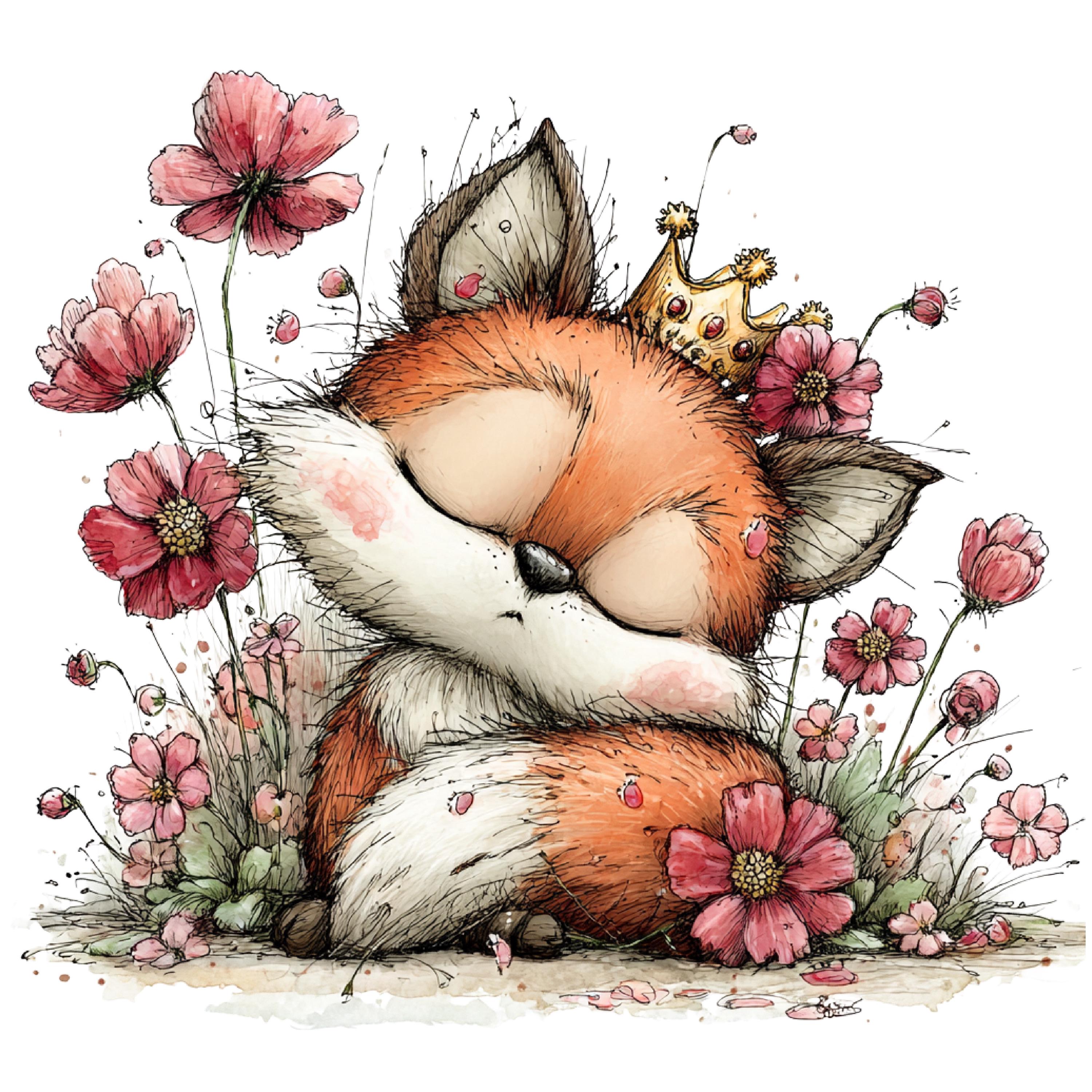 Springtime Animals Illustration Set: Seasonal Nature Character Art 30 ...