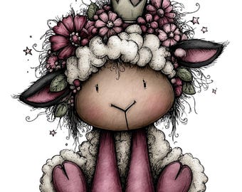 Whimsical Christmas Sheep Clipart – Cute Holiday Farm Animal PNG Bundle (Digital Download, Commercial Use) 33 PNG