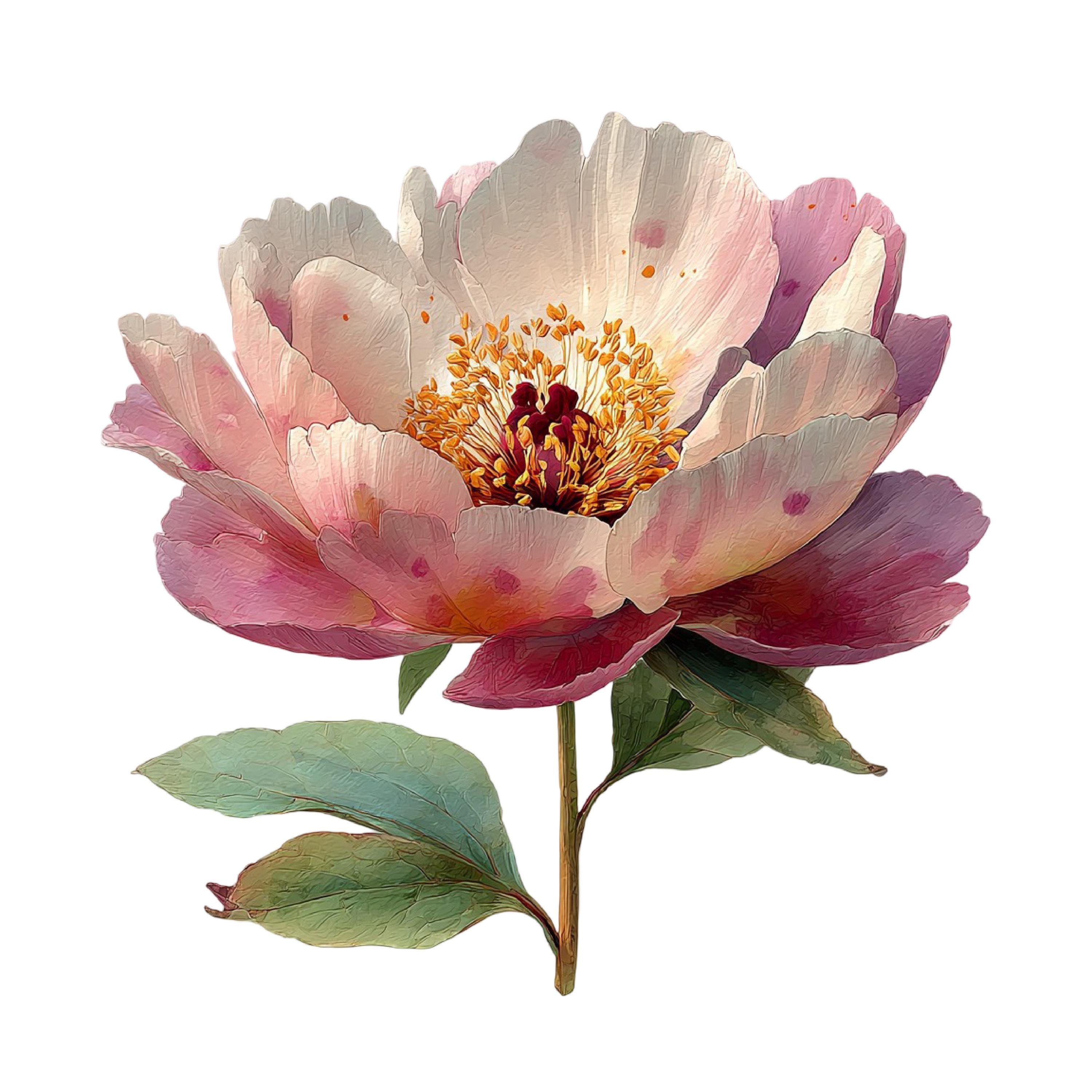 Watercolor Roses Peonies Floral Illustration Set 23 PNG - Etsy