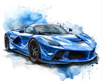 12 PNG Sport Rennwagen Clipart, digitales Papiermodell, kommerzielle Nutzung, Aquarell Clipart, Auto Png, sofortiger Download, digitaler Download, Auto Png