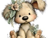 Baby Animal Clipart PNG Nursery Illustration Set 33 PNG