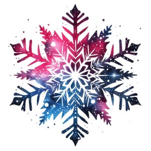27 Png Christmas Snowflake Sublimation PNG Bundle | Winter Frost Clipart | Holiday Printables | Instant Download