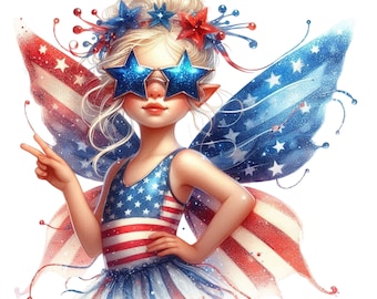 28 PNG 4th of July Cute Chibi Girl Gnome Bundle, Dijital Download,American Clipart,USA Independence Clipart,Free Commercial use