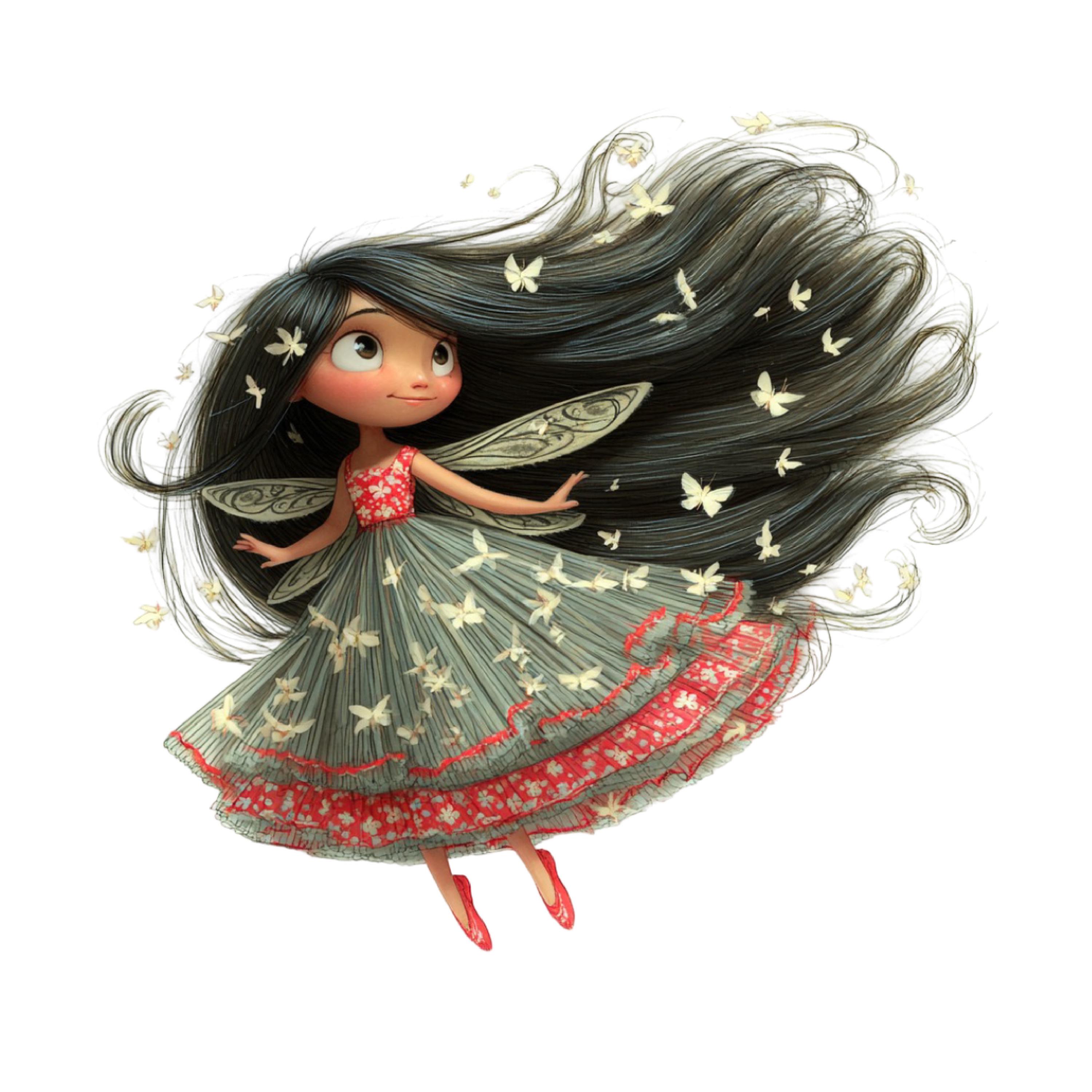 Whimsical Fairy Clipart: Whimsical Watercolor Fantasy PNG Bundle ...