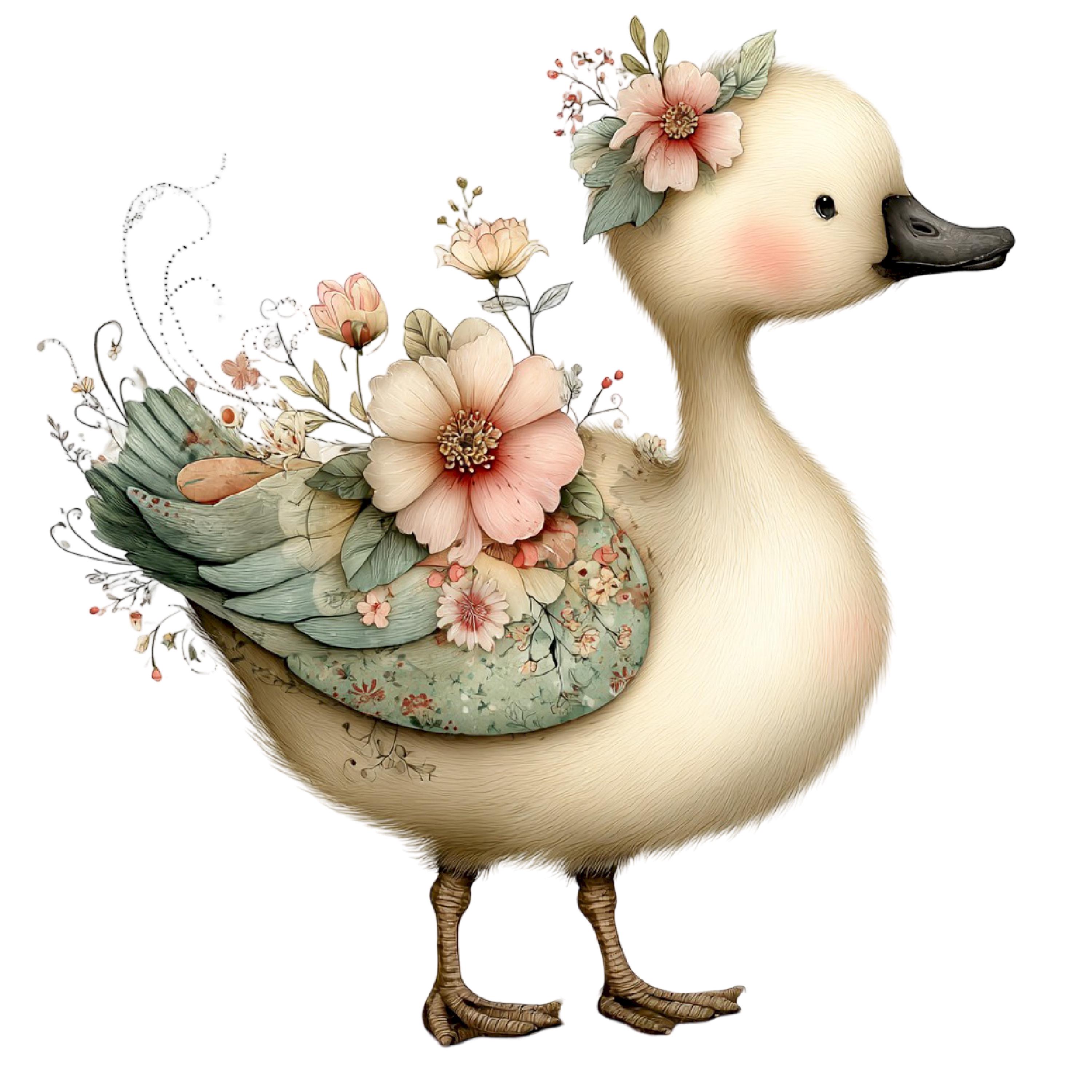 Springtime Goose Spring Goose Illustration Set: Seasonal Farm Animal Art 27 PNG - Etsy