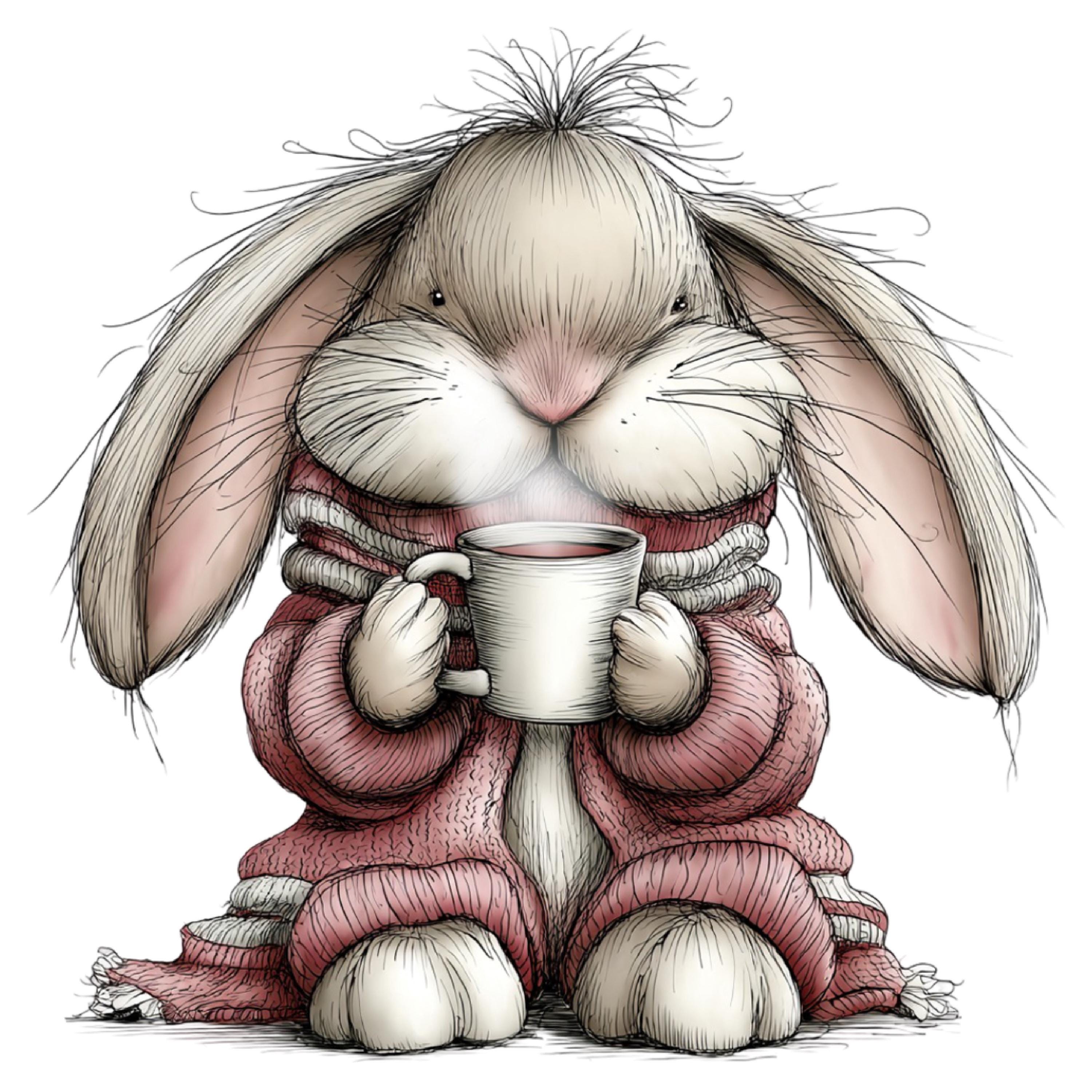 Christmas Bunny Clipart: Holiday Rabbit PNG Set (digital Download) 38 ...