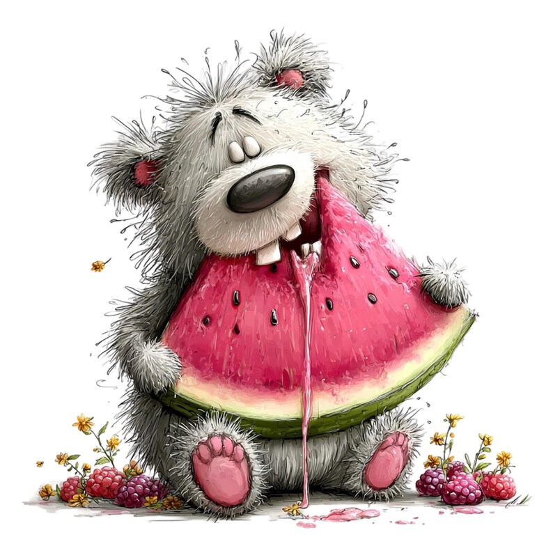 Funny Summer Teddy Bear PNG Clipart for Stickers Cards 41 PNG - Etsy