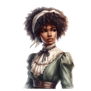 Black Women Clipart Bundle: Afro Girls PNG, Commercial Use 20 PNG
