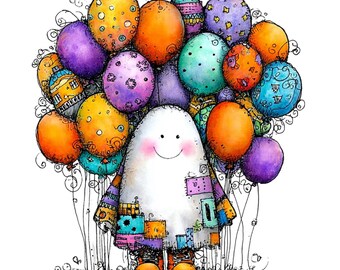 Cute Halloween Ghost Clipart: Spooky Kawaii PNG for Crafts & Stickers (Digital Download) 31 PNG