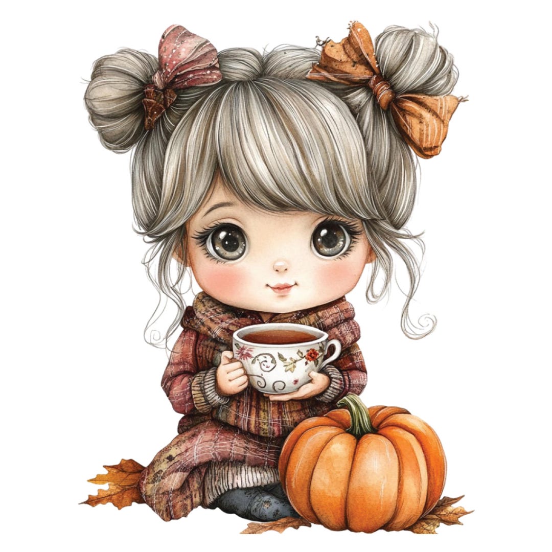 Pumpkin Spice Fall Clipart – Cozy Autumn PNG Bundle (digital Download ...