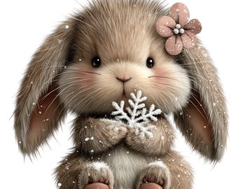 PNG-set pooldieren: winteraquarel-clipartbundel 27 png
