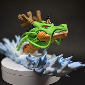 Shenron and Kid Goku - Collectible Dragon Ball handpainted figure