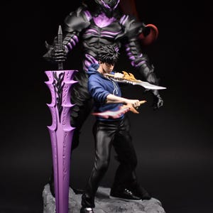 Sung Jin Woo and Igris (Solo Leveling) - Collectible handpainted figure