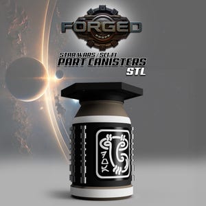 Dok Ondar&#39;s Part Cannister Prop STL Inspired by Batuu Star Wars