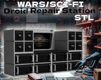 Star Wars Sci-Fi Droid Repair Station - Hardware Cabinet STL 3D Print File