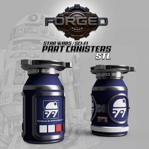Droid Depot Part Cannister Prop STL Set of 2 - Inspired by Batuu Star Wars