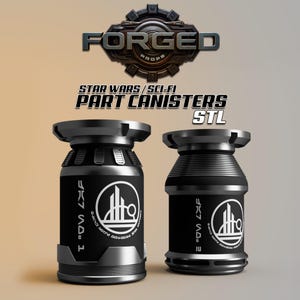 Blackspire Outpost Part Cannister Prop STL Set of 2 - Inspired by Batuu Star Wars