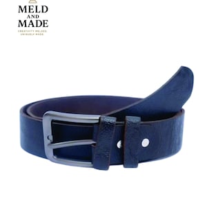Sleek and Sturdy,  Premium Black Leather Belt for Men & Women, Gift for Him, Gift for Her