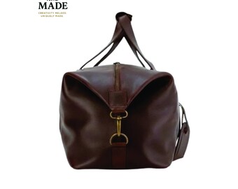 Handmade Full-Grain Leather Tote Bag – Custom Personalized Shoulder Purse, Durable Leather Handbag