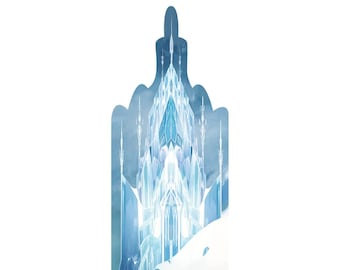 Frozen Ice Castle Lifesize Cardboard Cutout, Disney Standee, Princess Party Backdrop, Winter Wonderland Decor, Elsa Castle Display