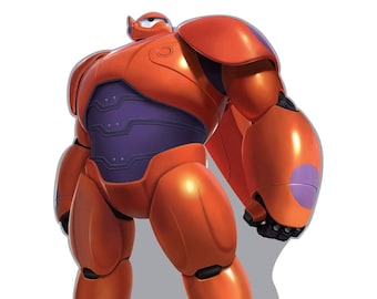 Life-Size Baymax Big Hero 6 Cardboard Cutout, Disney Movie Standee, Kids Party Decoration, Anime Photo Prop