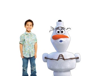 Olaf Frozen 2 Life-Size Cardboard Standee, Disney Standup, Frozen Party Decor, Winter Wonderland Display
