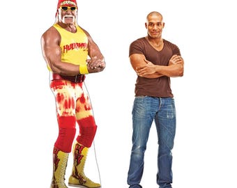 Hulk Hogan Life-Size Cardboard Cutout – Wrestling Legend Standee, Party Decoration, WWE Memorabilia, Man Cave Decor, Photo Prop
