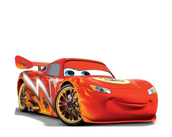 Cars 3 Lightning McQueen Cardboard Cutout – Life-Size Party Display, Disney Pixar Photo Booth Prop,Photo Standee, Events, Disney Party Decor