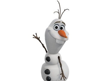 Olaf Frozen Lifesize Cardboard Cutout, Disney Standee, Snowman Party Decor, Winter Wonderland Display