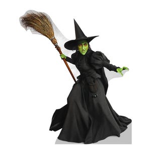 Découpe en carton taille réelle méchante sorcière - 75e anniversaire du magicien d'Oz, accessoire de film, décoration emblématique, cinéphile, découpe en carton
