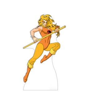 Cheetara Thundercats Life-Size Cardboard Cutout, Retro Cartoon Standee, 80s Anime Display&Comic-Con Decor, Thundercats Standee,Retro Tv Show