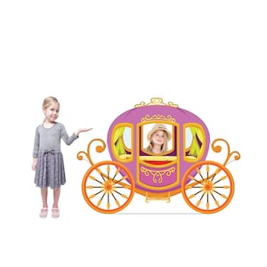 Carriage Stand-In Life-Size Cardboard Cutout, Fairytale Party Prop, Stand-In Photo Prop, Photo Booth Prop, Vintage Event Decoration