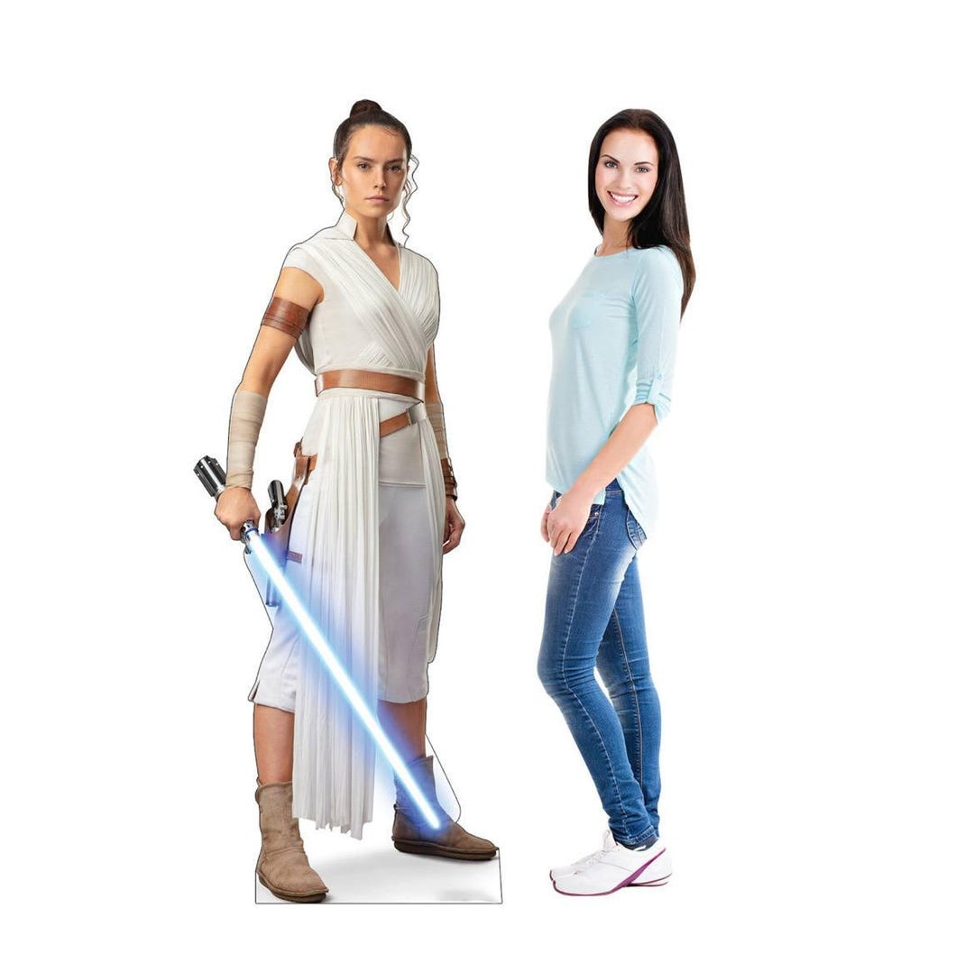 Life-size Rey of Star Wars Cardboard Cutout, Star Wars Movie Standee ...