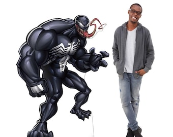 Venom Life-Size Cardboard Cutout, Marvel Standee, Collector Display, Fan Cave & Home Theater Decor