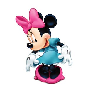 Découpe en carton Minnie Mouse - Décoration de fête, accessoire d'anniversaire d'enfant, voyageur debout dans une cabine photo sur le thème Disney, Mickey Mouse Disney, chambre de bébé, événements
