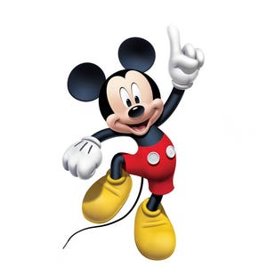 Découpe en carton danse Mickey Mouse grandeur nature, voyageur debout dans une cabine photo sur le thème Disney, fête Disney Mickey Mouse, accessoire d'anniversaire d'enfant, chambre de bébé