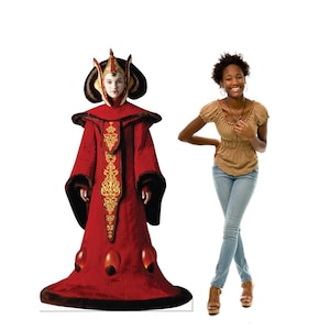 Voyageur grand format Queen Amidala™, découpe en carton Star Wars Padmé Naboo Royalty, voyageur debout Star Wars Queen of Naboo, Star Wars Queen Amidala