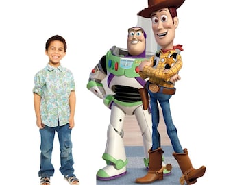 Life-Size Buzz & Woody Cardboard Standee: Toy Story Party Decor