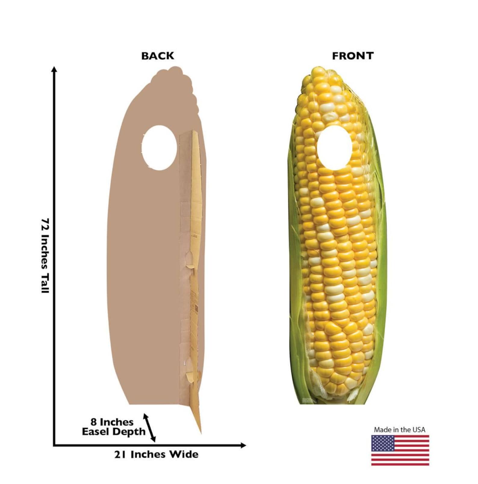 Corn on the Cob Cardboard Stand-in, Life-size Farm Party Photo Prop ...