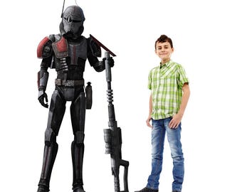 Crosshair Life-Size Cardboard Cutout, Star Wars The Bad Batch Standee, Clone Force 99 Party Decor, Sci-Fi Movie Prop,Star Wars Fan Gift