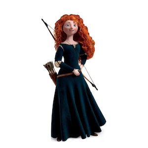 Découpe en carton taille réelle Merida - Princesse Disney courageuse voyageur debout, Princesse Disney en carton, Princesse Disney taille réelle, Anniversaire de princesse Disney