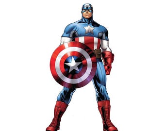 Life Size Captain America Cardboard Standee, Party Decor