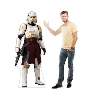 Découpe en carton grandeur nature Captain Enoch, voyageur debout inspiré de Star Wars, décoration de chambre science-fiction, accessoire de cosplay Star Wars, anniversaire à thème Star Wars