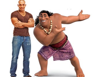 Life-Size Maui Cardboard Cutout, Moana Party Decor