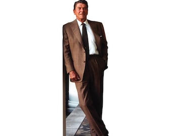 President Ronald Reagan Life Size Cardboard Standee, 40th U.S. President Patriotic Decor