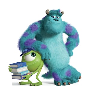 Life-Size Mike and Sulley Cardboard Cutout, Monsters University Party Decor, Birthday & Event Photo Prop, University Monster Theme Birthday
